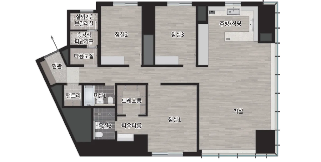 104A㎡ 세대 평면도